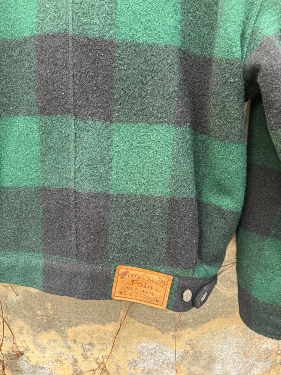 90s 폴로 랄프로렌 빈티지 덩가리 버팔로 체크 울 자켓 상품이미지6