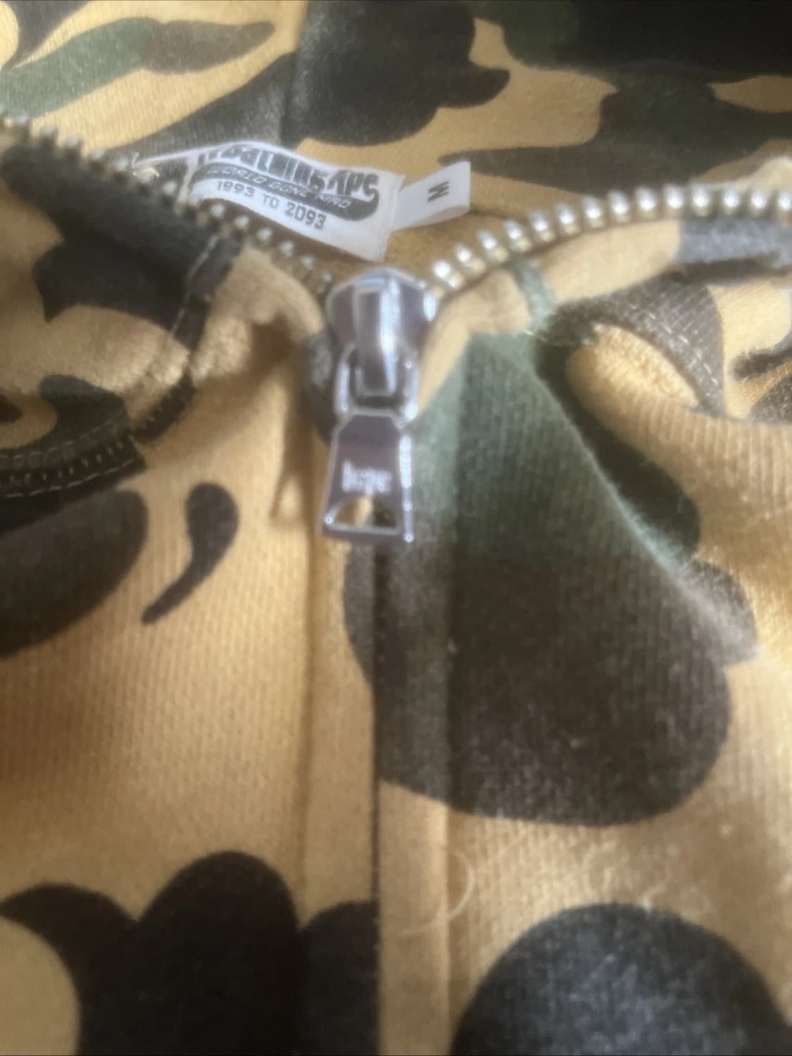 베이프 1st 카모 에이프 헤드 후드집업 황계 상품이미지10