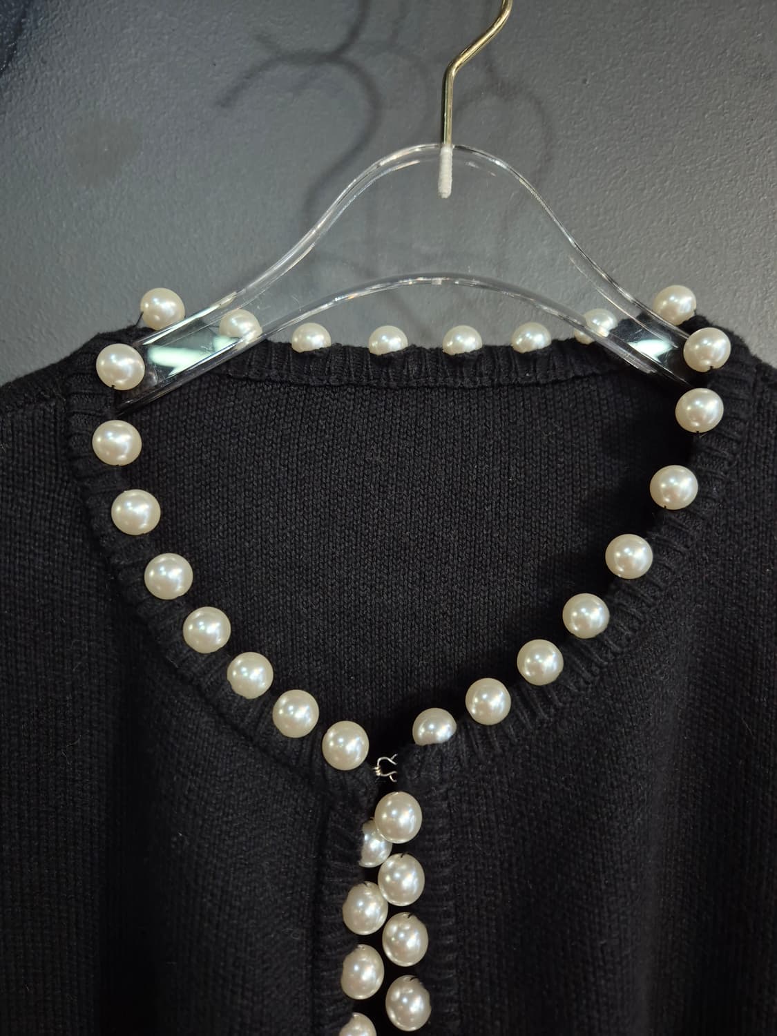 진주장식 가디건 55 66 상품이미지3