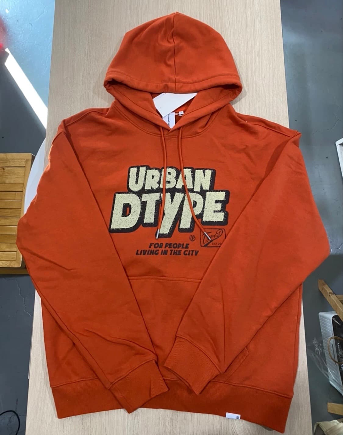 어반디타입 오렌지 후드티 L 상품이미지1