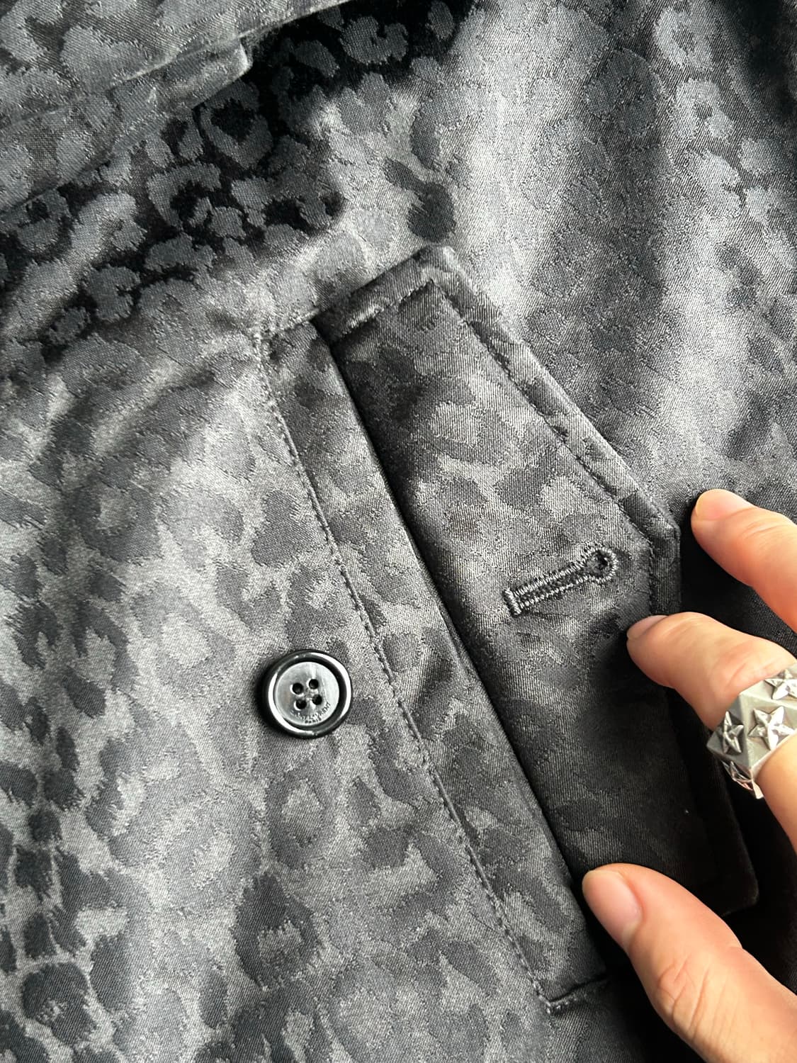 생로랑 에디시즌 레오파드 실크 자켓(46사이즈) 상품이미지7