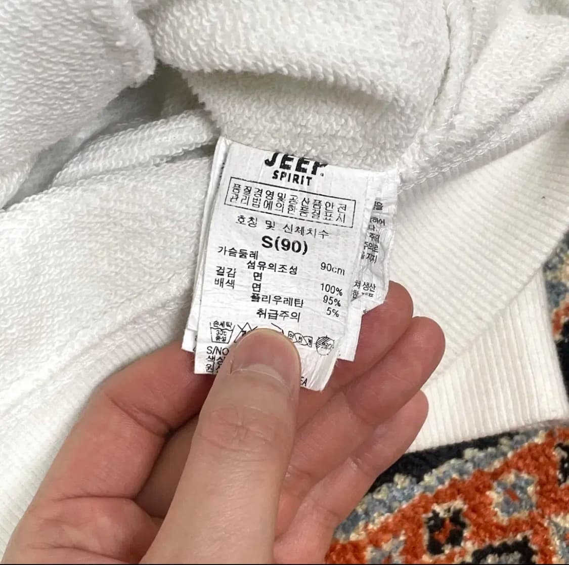 지프 아웃도어 어드벤처 프린팅 화이트 후드티셔츠 여성S 상품이미지7