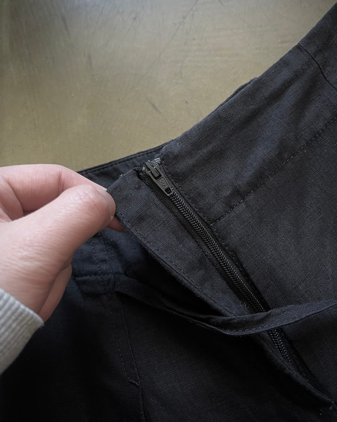 Max Mara Strap Detail Wide Linen Trouser 상품이미지5