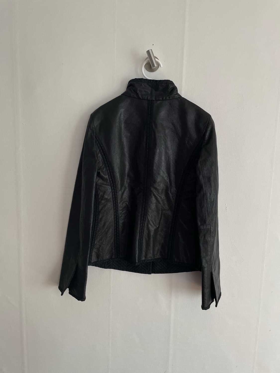 armani collezioni leather jacket 상품이미지2