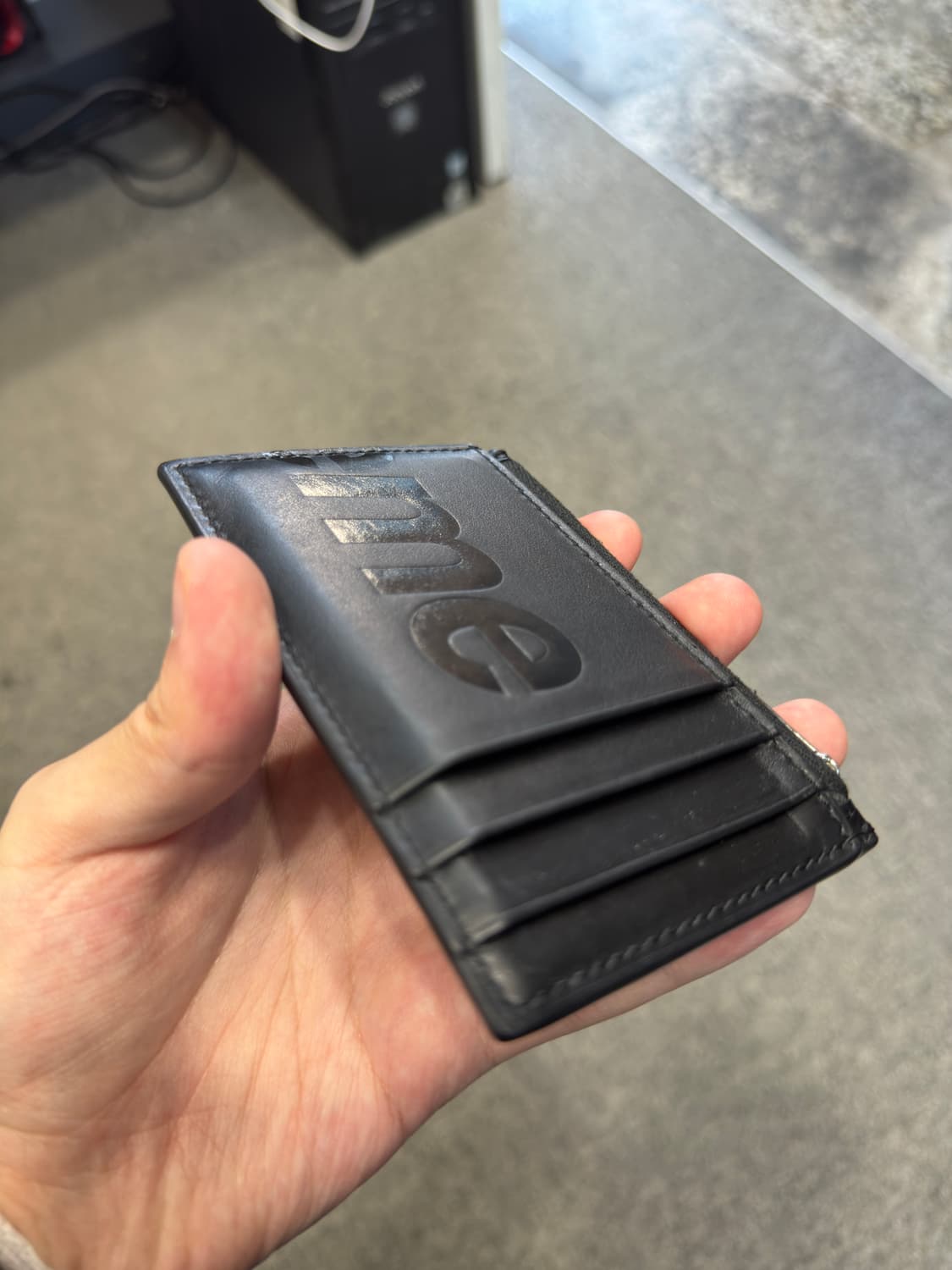 슈프림 레더 카드지갑 상품이미지4