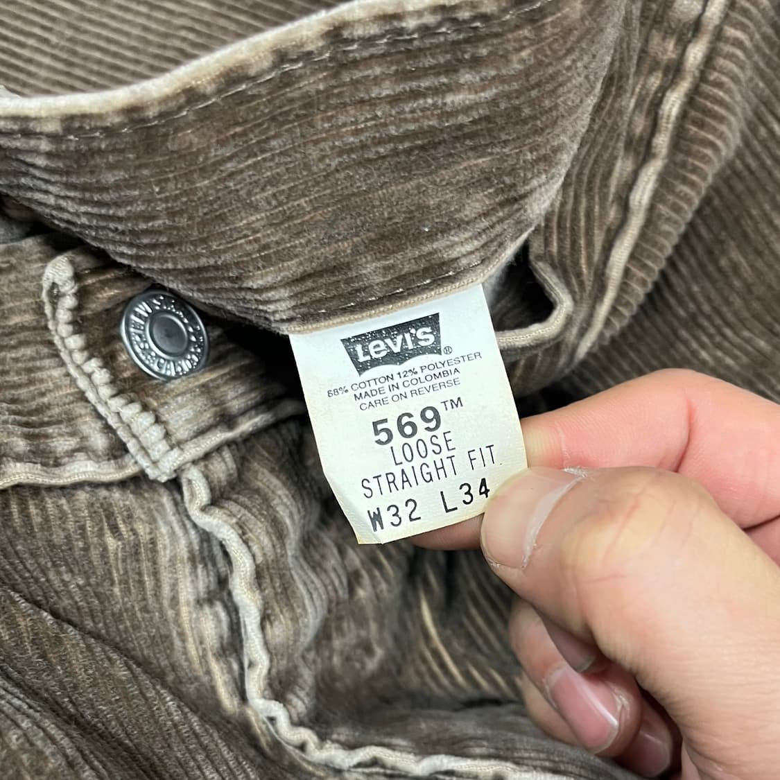 00s 리바이스569 코듀로이 팬츠 (32“) 상품이미지6