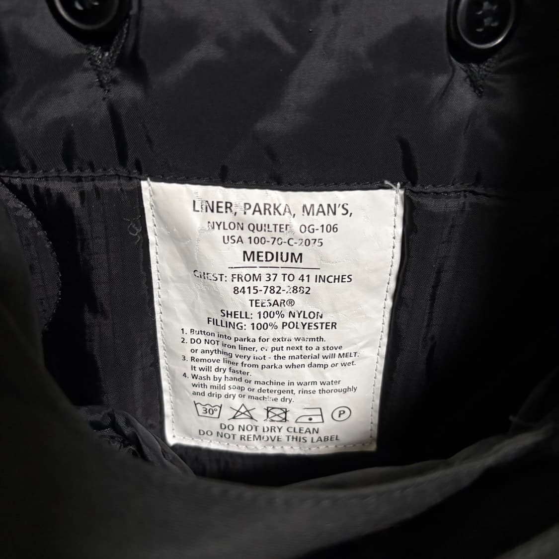 밀텍 M-51 피쉬테일 파카 / 블랙, M 상품이미지5