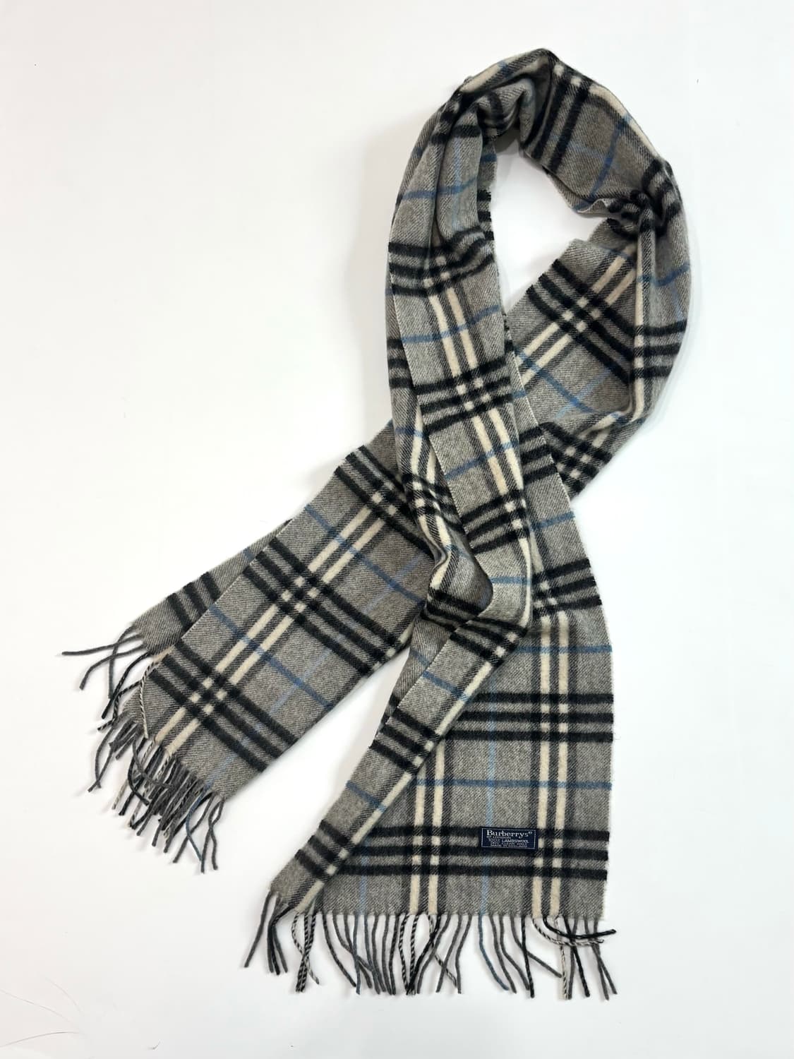 Burberry 버버리 램스울 연그레이 노바체크 머플러 상품이미지6