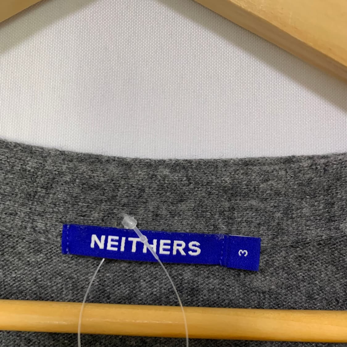 NEITHERS 네이더스 빈티지 그레이 브이넥 니트 가디건 3사이즈 상품이미지4