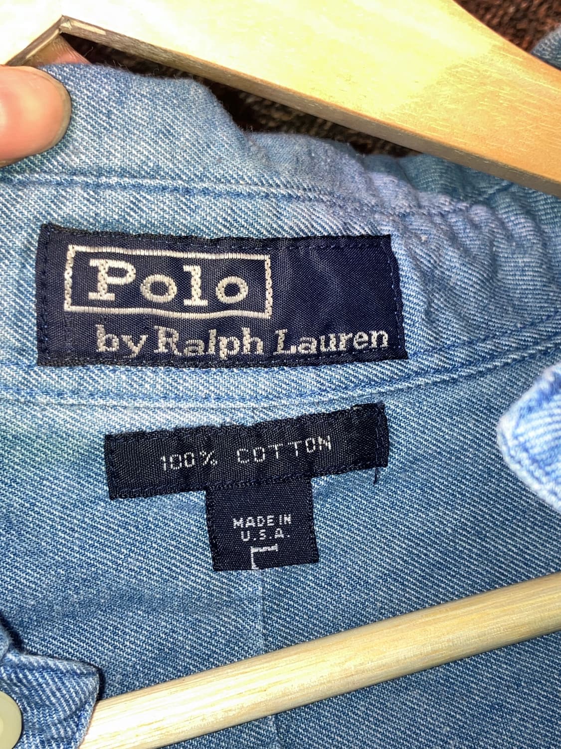 Polo Ralph Lauren 데님 반팔 남방 L 상품이미지4
