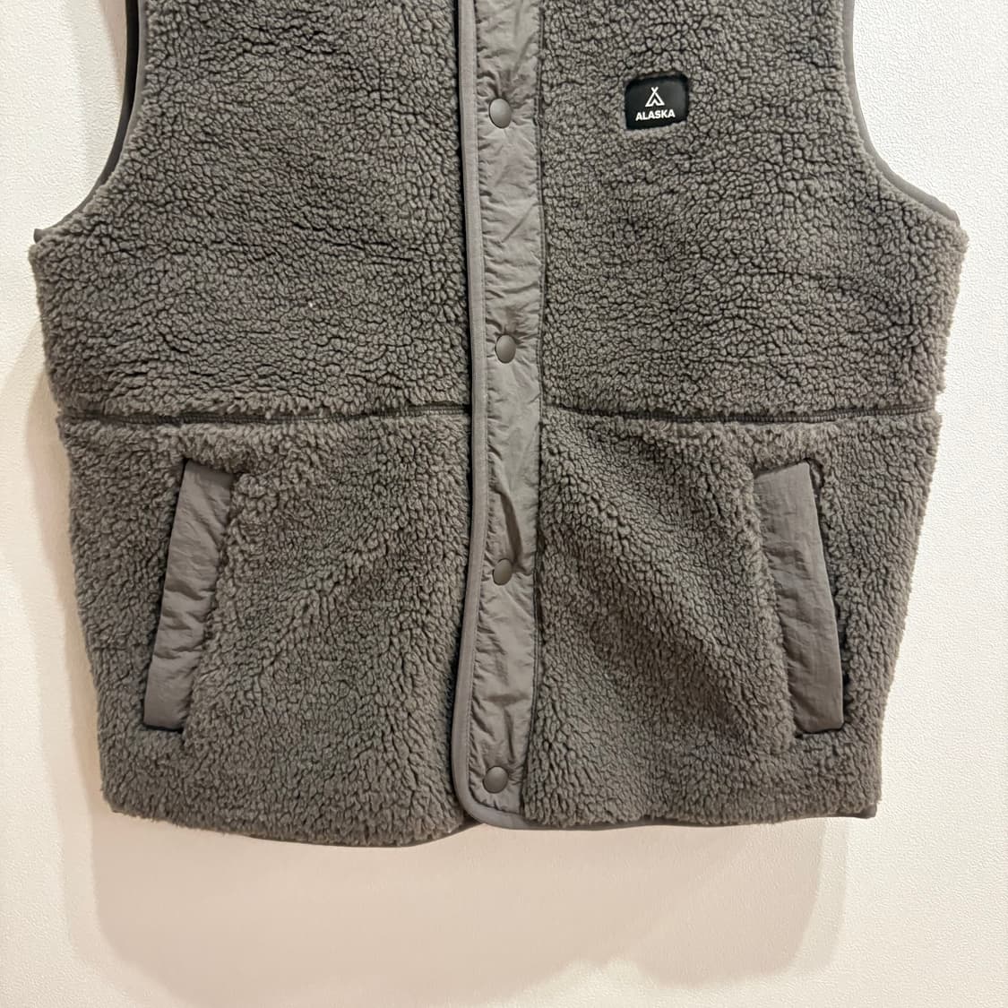 ALASKA 알래스카 공용 덤블 플리스 조끼 그레이 M 상품이미지2