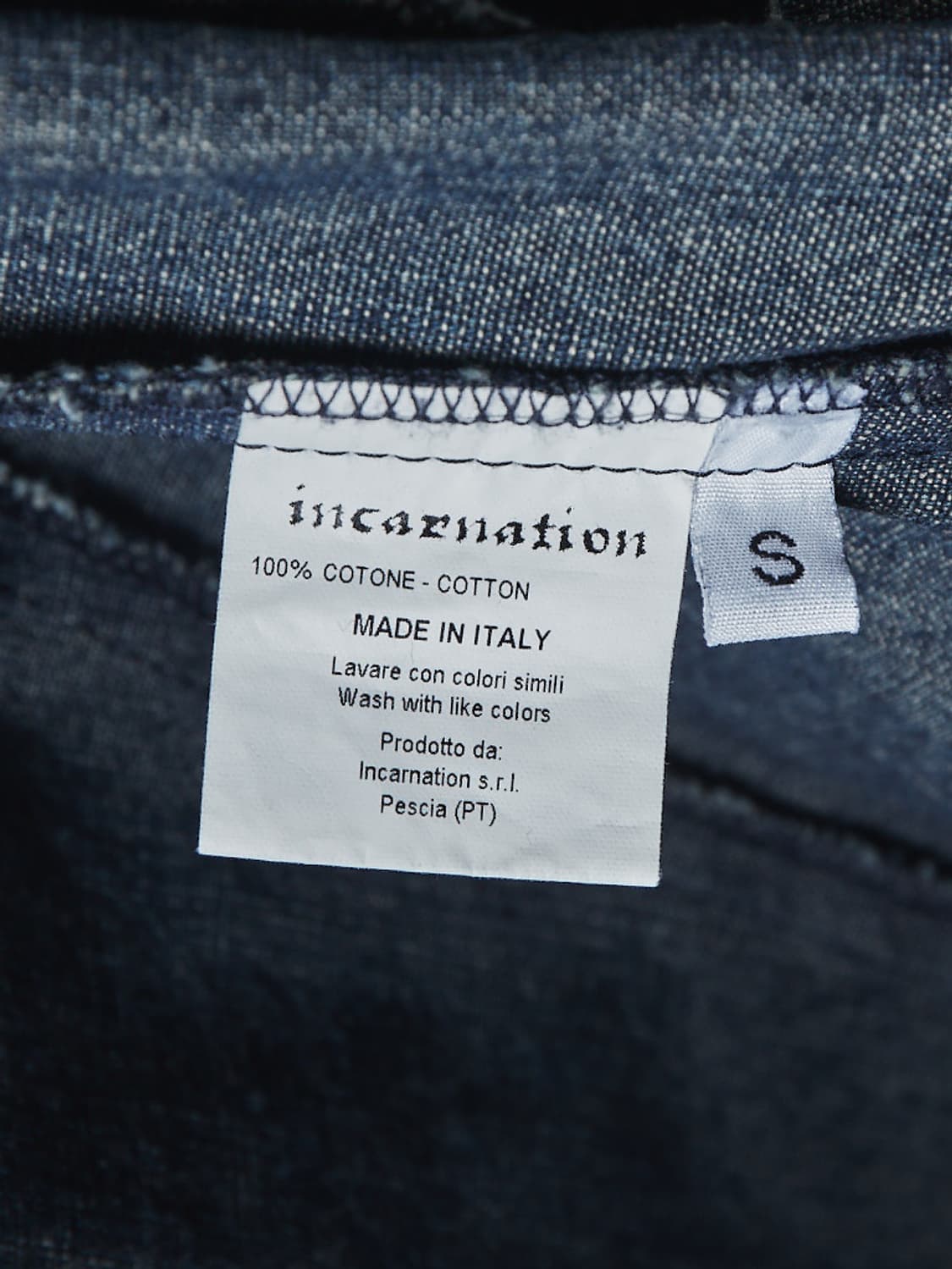 Incarnation 데님 오버로크 롱 자켓 상품이미지6