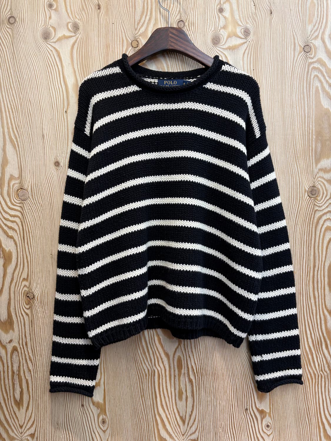 폴로 랄프로렌 스트라이프 크롭 니트 상품이미지1