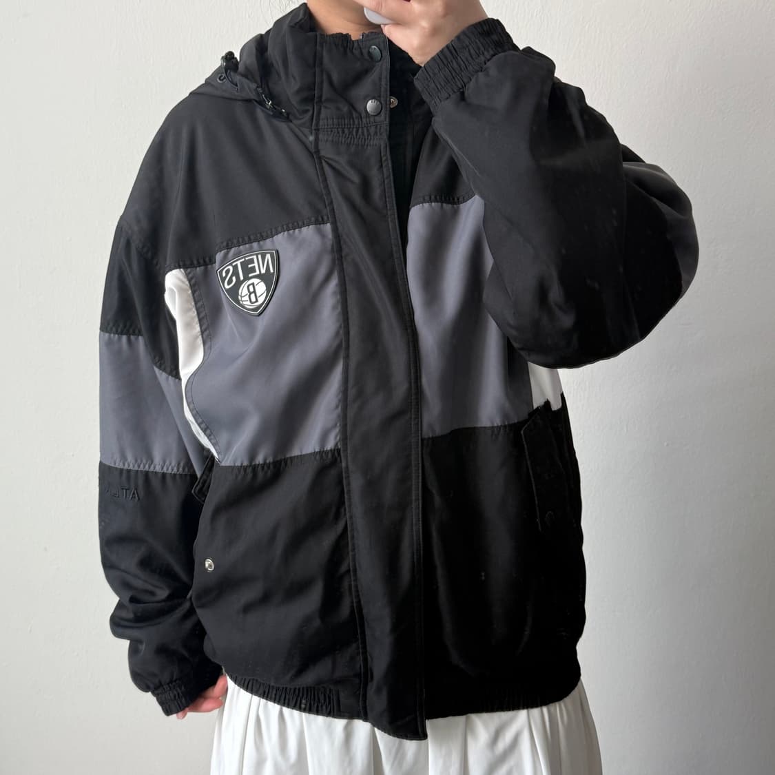 [XL] NBA 네츠 후드 패딩점퍼 상품이미지2