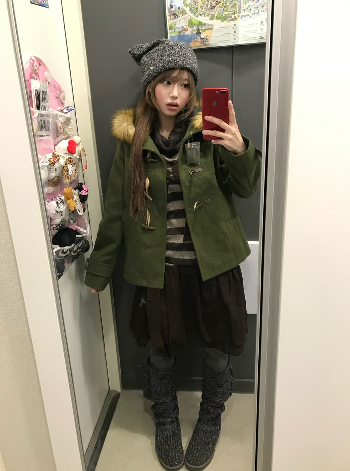 브라운그린 두쫀쿠 모리걸 하구미 코디세트  상품이미지1