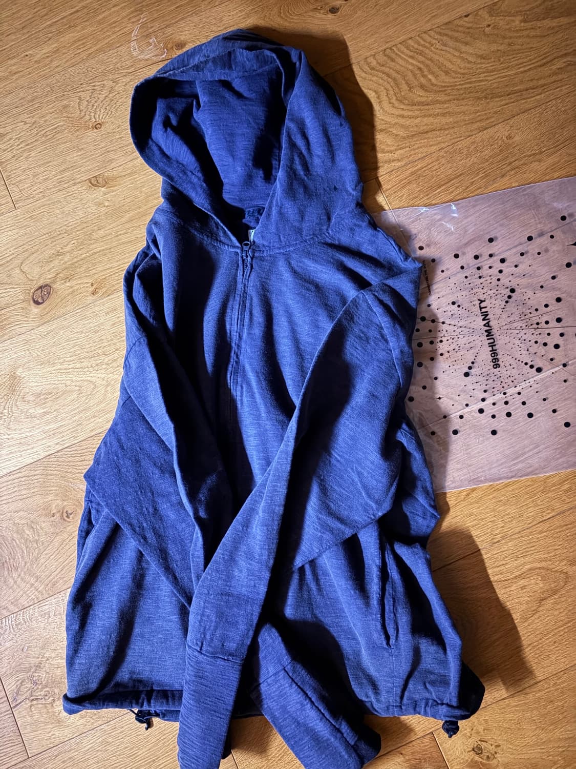 26ss 블리치드 슬럽 후드집업 (블리치드퍼플) 상품이미지2