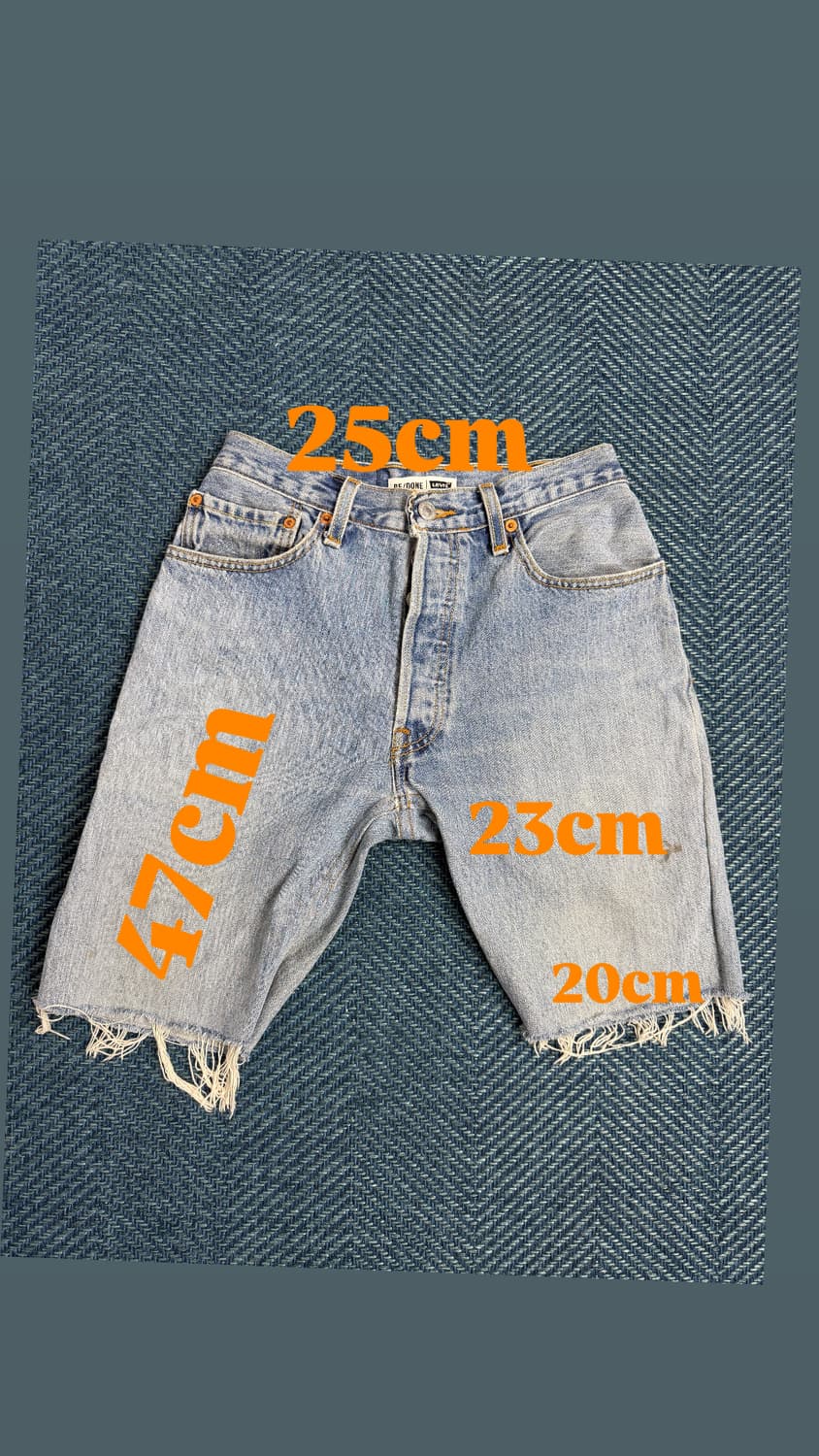 [RE/DONE x Levi's] 리던 리바이스 리컨스트럭티드 데님 쇼츠 상품이미지3