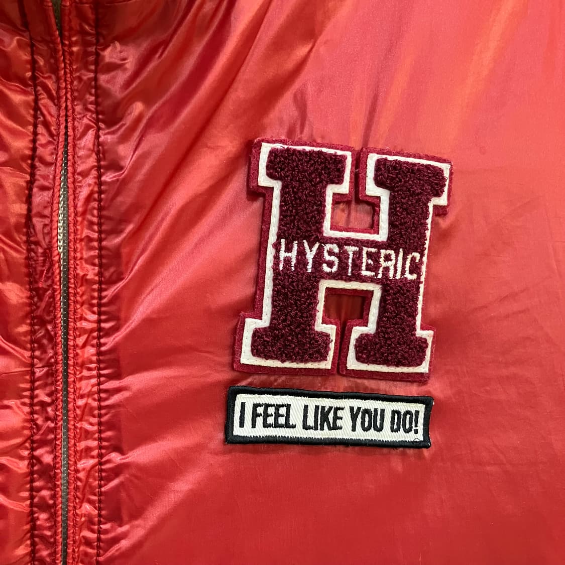 히스테릭글래머 레드 봄버 점퍼 상품이미지4