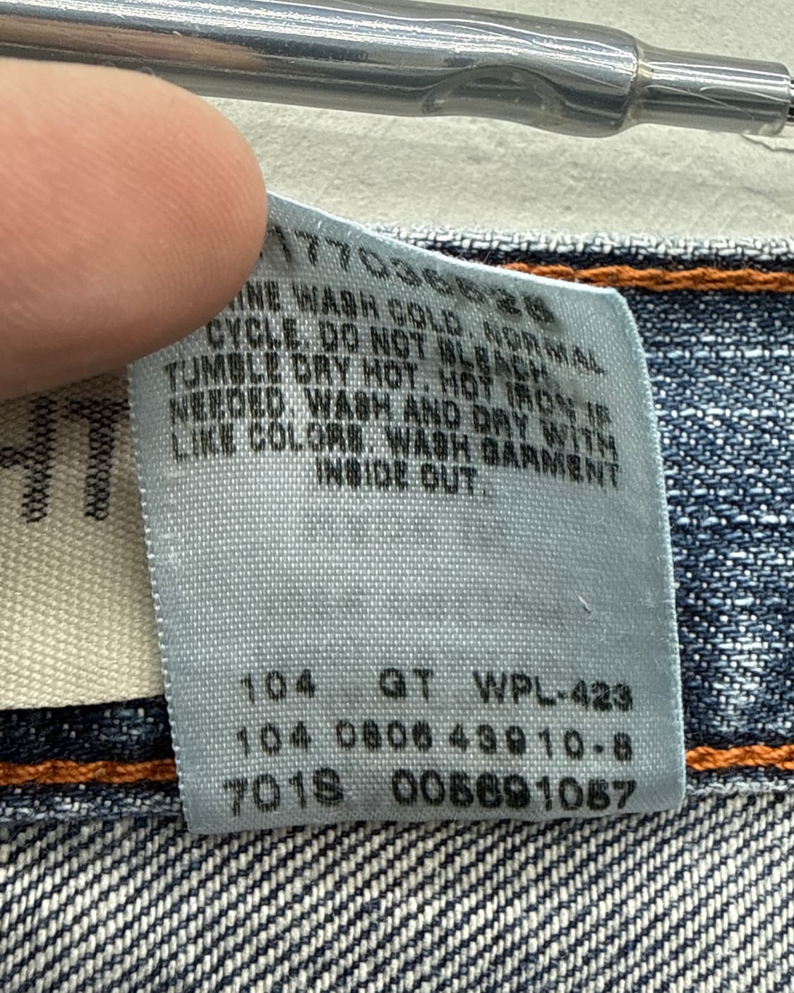 리바이스 00s 569 로우 스트레이트 핏 데님 팬츠 상품이미지6