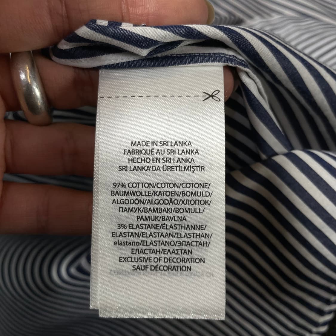 폴로랄프로렌 네이비 스트라이프 긴팔 셔츠 4 상품이미지8