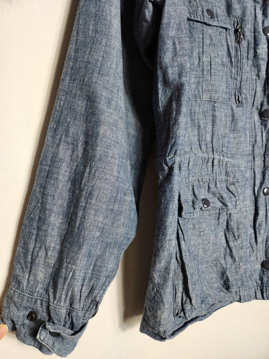 폴로 데님앤서플라이 샴브레이 코튼 후드 자켓 상품이미지4