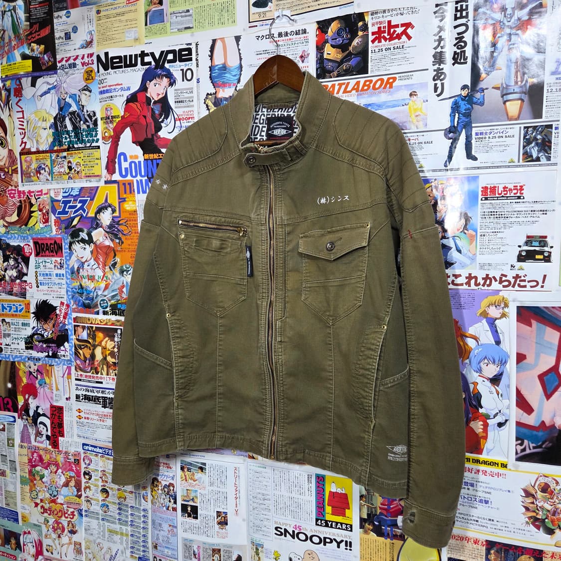 JPN 카키 라이더 무드 코튼 자켓 상품이미지2