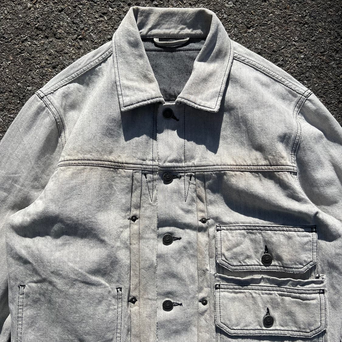 디젤 D스페라 빈티지 가공 데님 트러커 자켓 상품이미지5