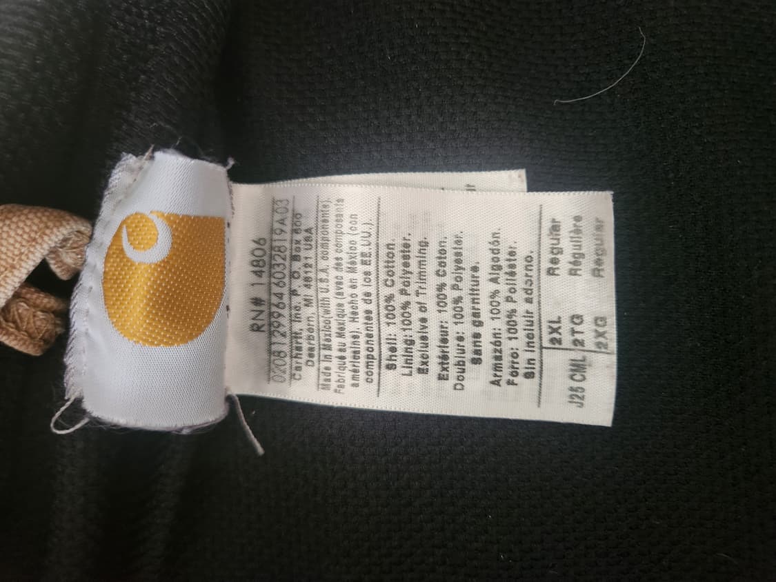 칼하트 J25 CML 색상 액티브자켓 2XL 상품이미지4