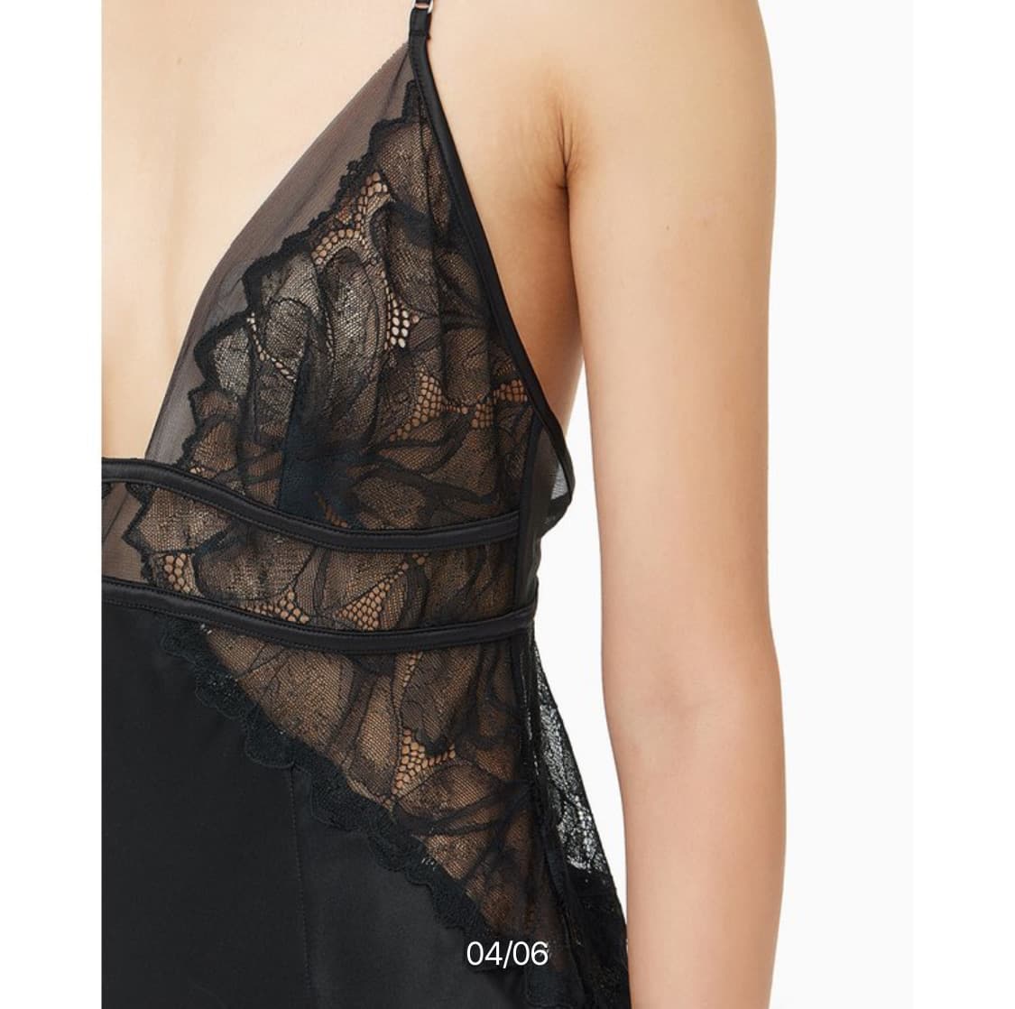 캘빈클라인 레이스 슈미즈 드레스 슬립웨어 란제리 상품이미지5