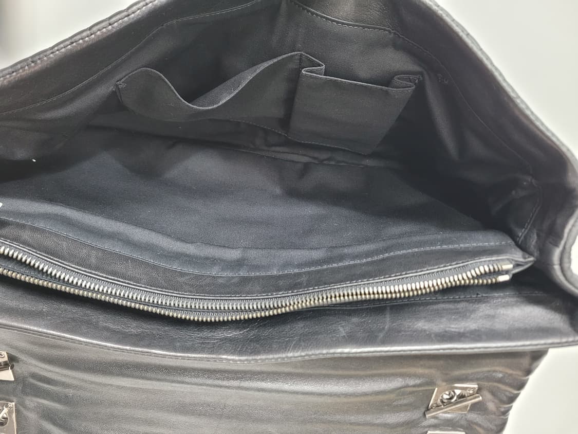 TIME 타임 마틀라쎄 퀼팅 램스킨 체인 숄드백 / 양가죽 블랙
 상품이미지8