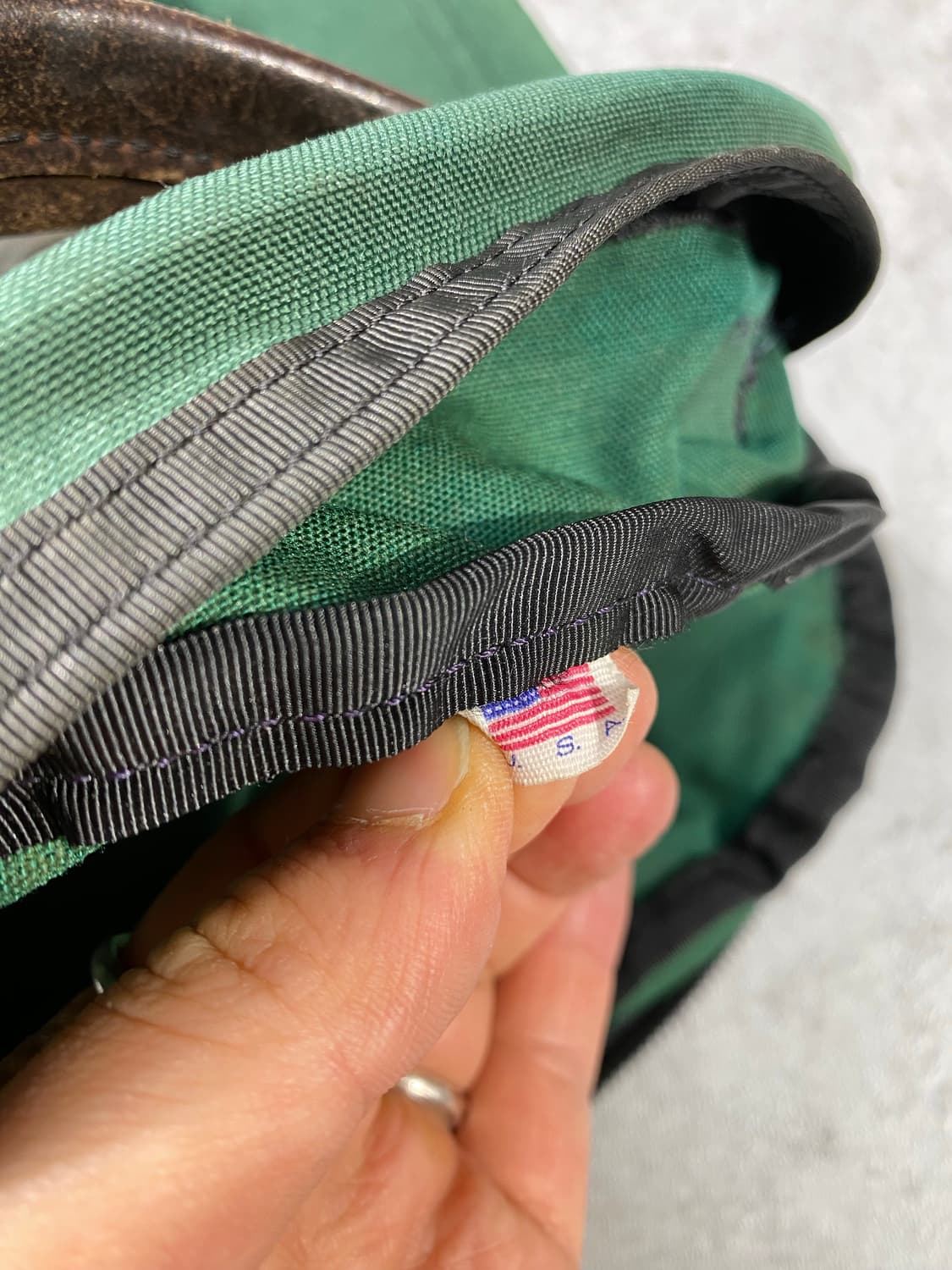 [37*50] 90s Gregory 그레고리 스웨이드 바텀 백팩 상품이미지10