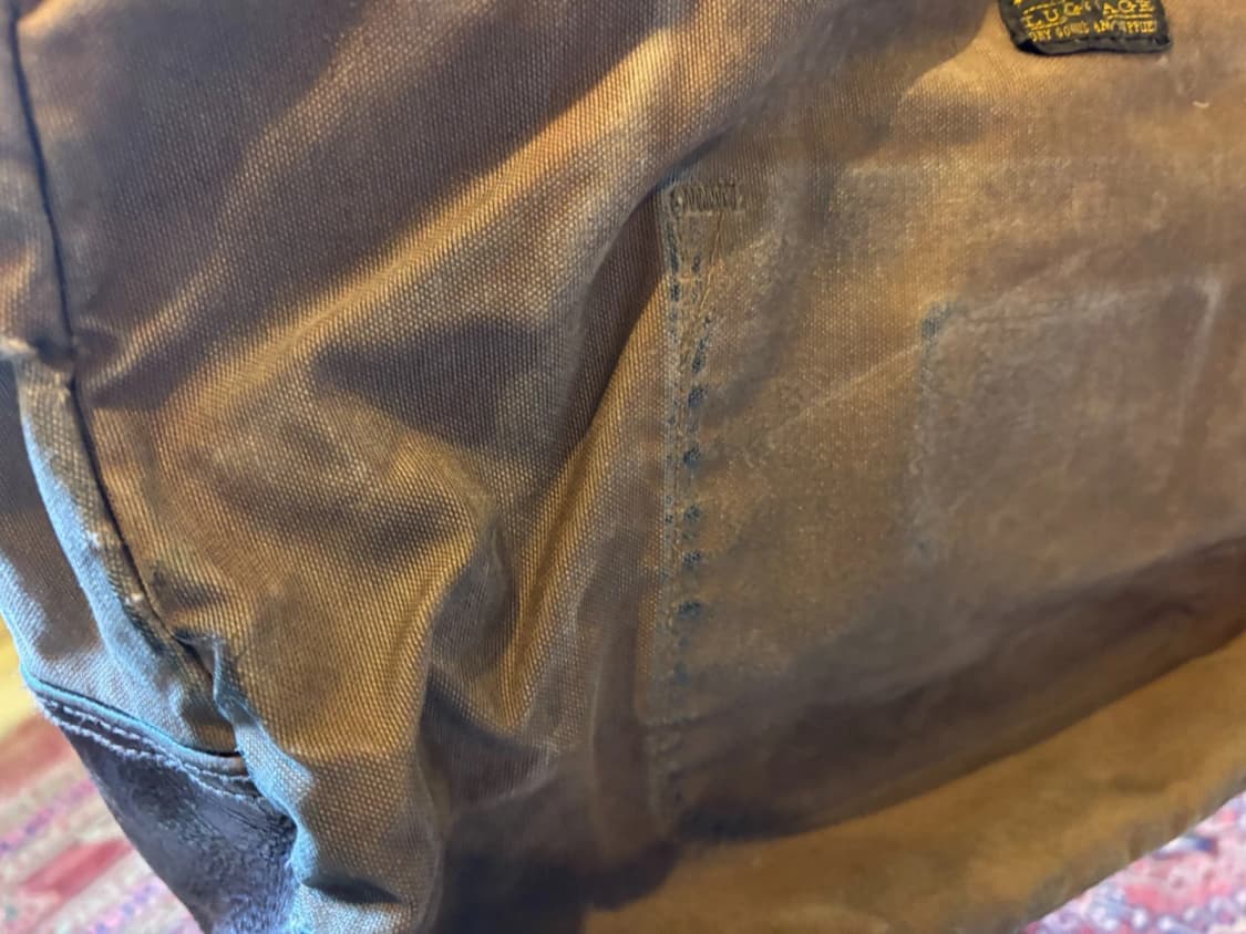 RRL 캔버스 레더 숄더 메신저 백 브라운 상품이미지5