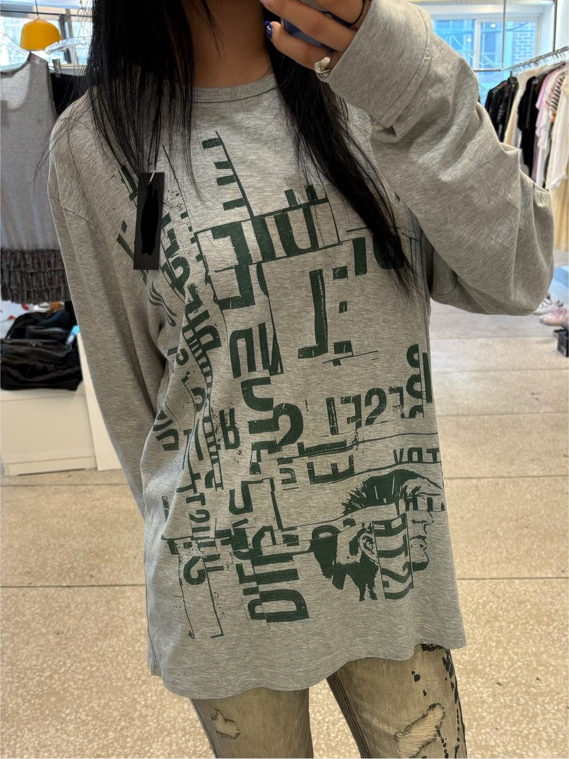 Diesel graphic L sleeve T 상품이미지8