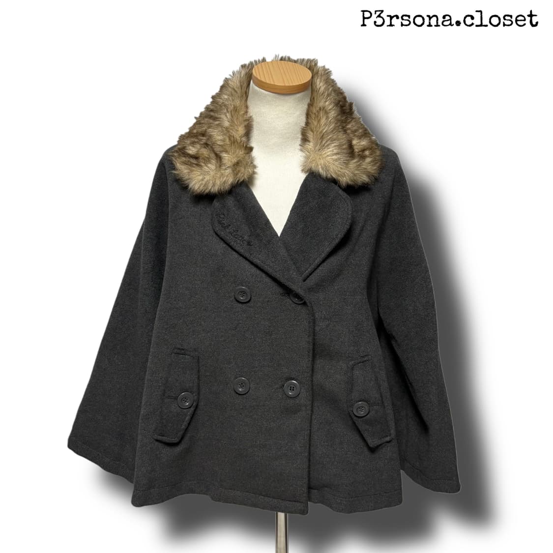 Pink latte fur double button coat 상품이미지7