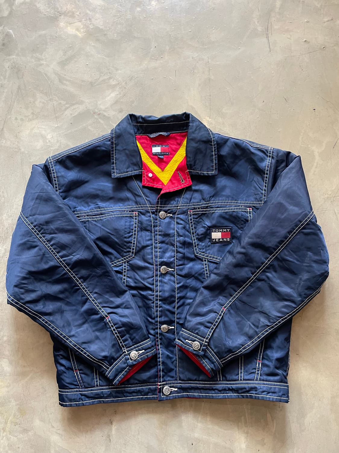 Tommy Jeans 크롭 자켓 네이비 XL 상품이미지1