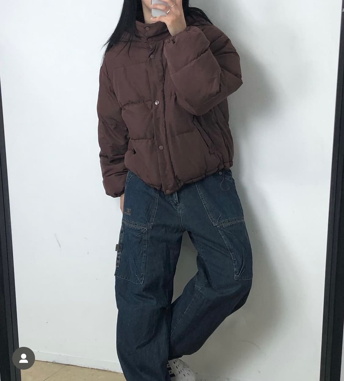 nice claup brown brick padding 상품이미지1