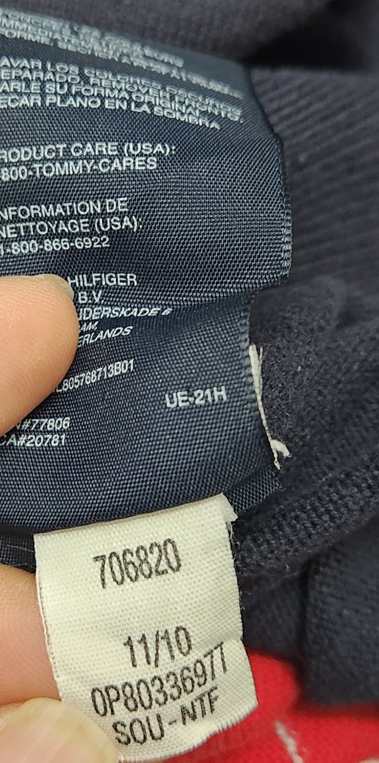 타미힐피거 골프 아가일 V넥 니트 L 상품이미지5