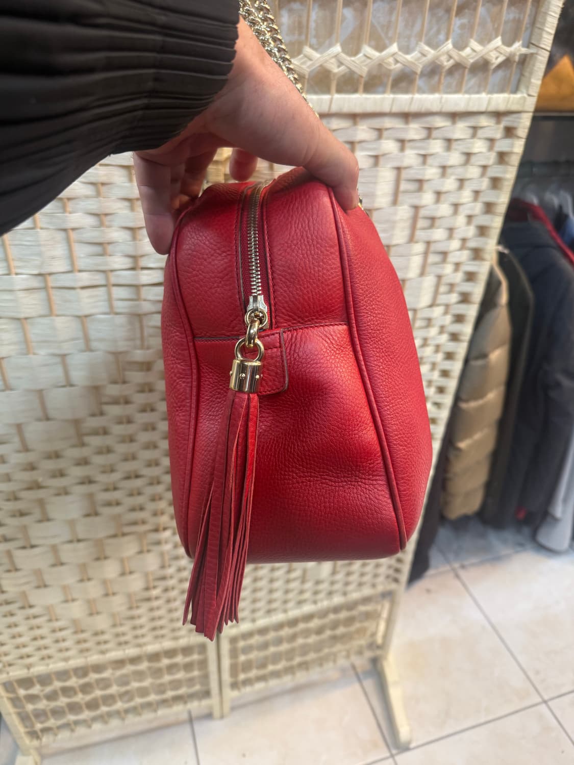 정품 구찌 소호태슬 디스코 체인백 팝니다 상품이미지4