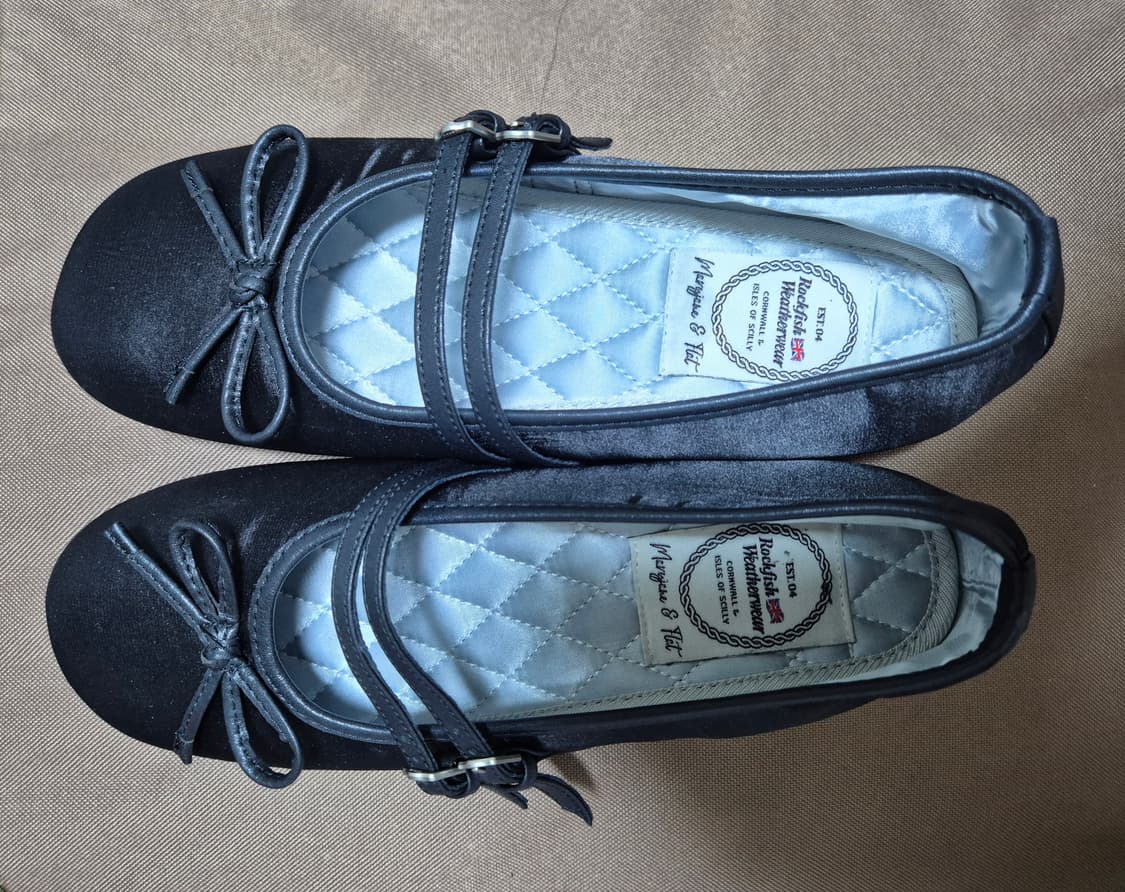 락피쉬웨더웨어 투 스트랩 메리제인 사틴(블랙) 250 상품이미지2