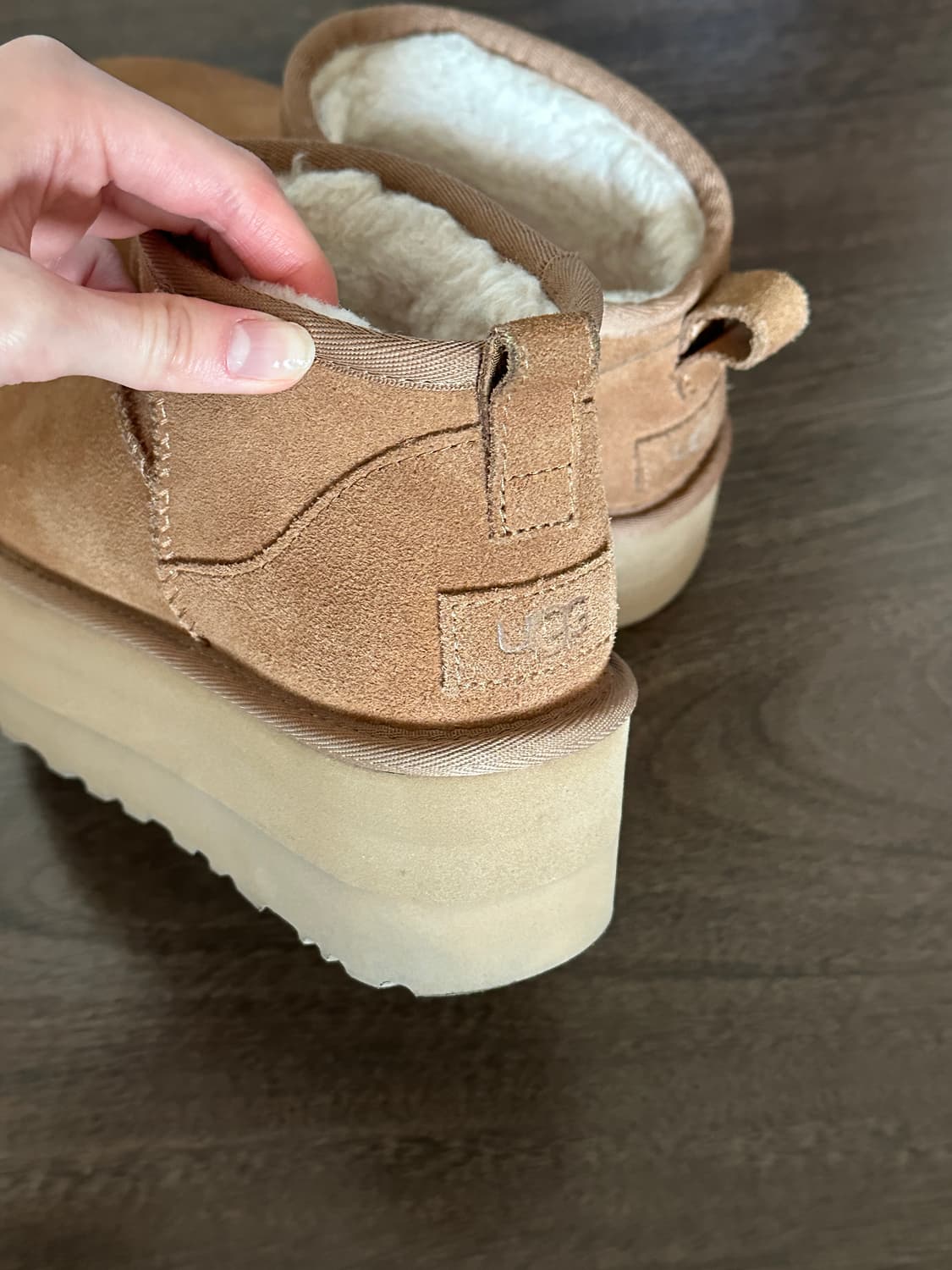 <정품> UGG 미국 어그 울트라 미니 플랫폼 체스트넛 230 US6W  상품이미지7