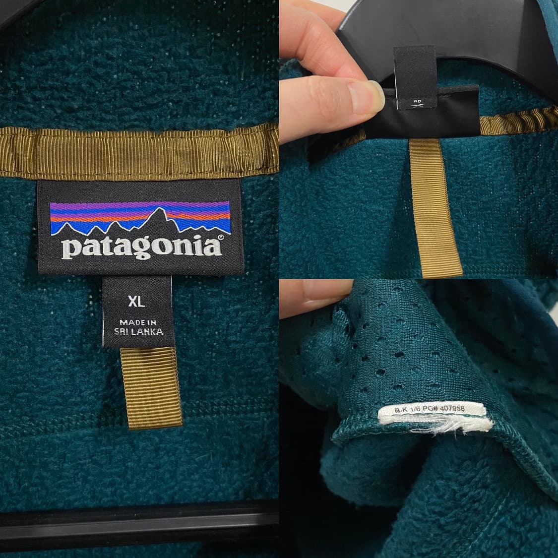파타고니아 레트로 파일 플리스 베스트 다크 보레알리스 그린 상품이미지6