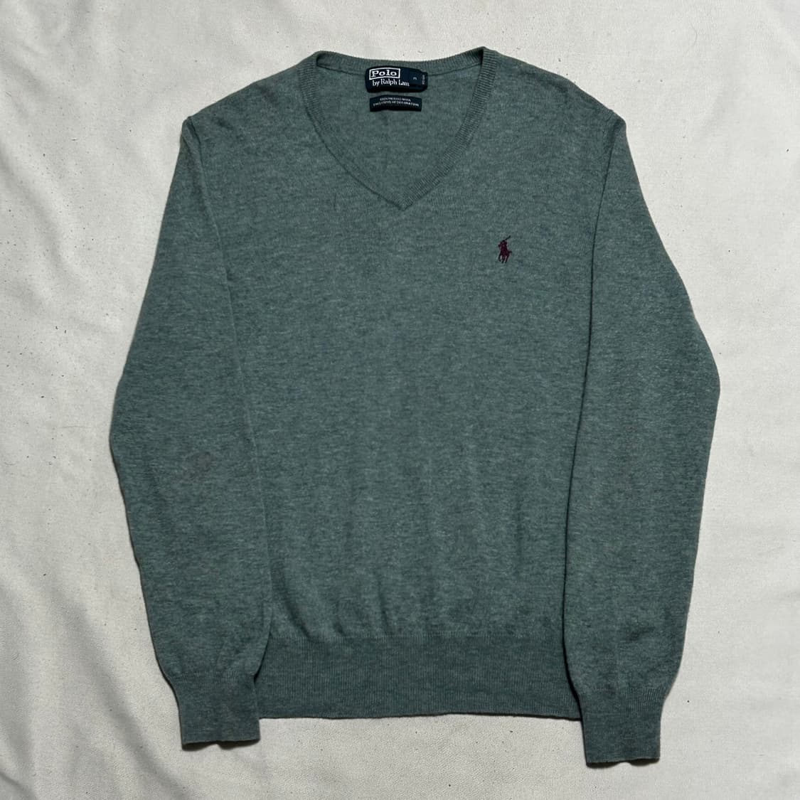M 폴로랄프로렌 메리노울 민트 브이넥 니트 상품이미지2