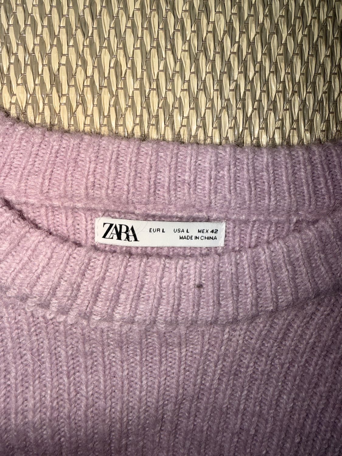 자라 남성 핑크 니트 상품이미지3