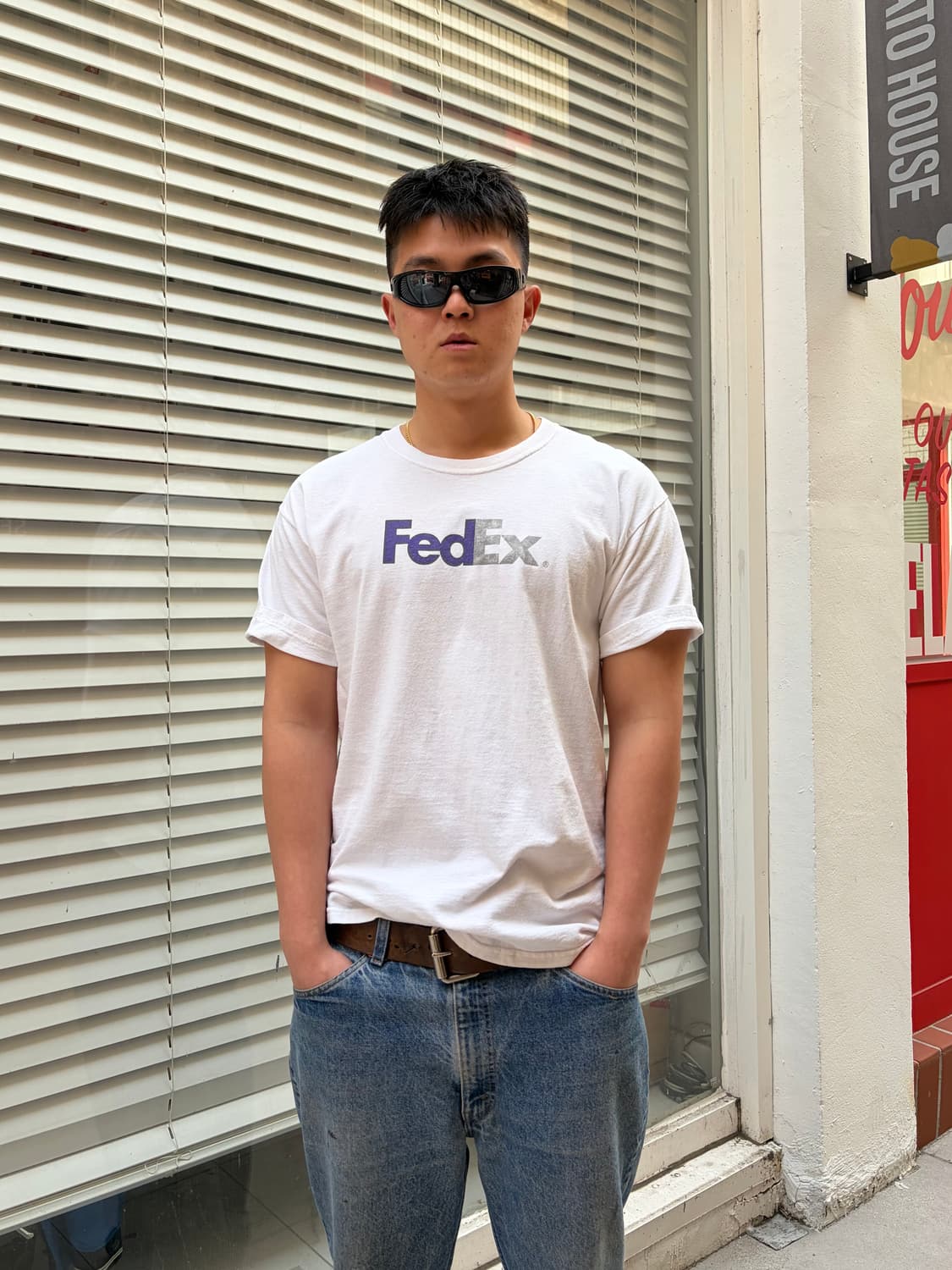 90’s FedEx print corporate logo T-shirt  상품이미지4