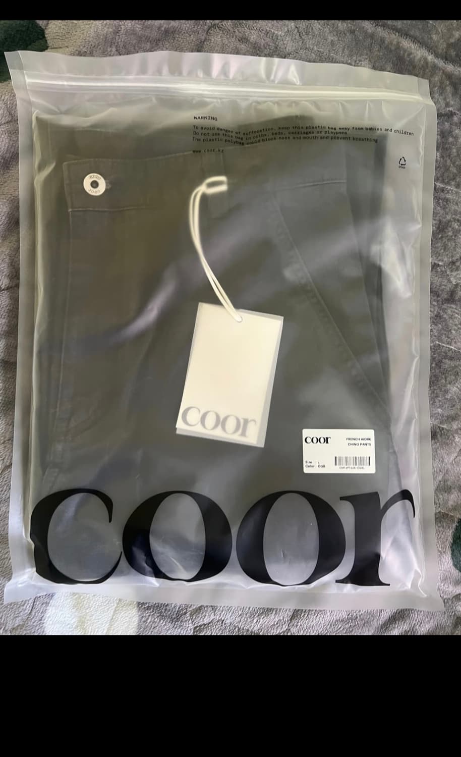 프렌치 워크 치노 팬츠 (차콜그레이) 상품이미지4