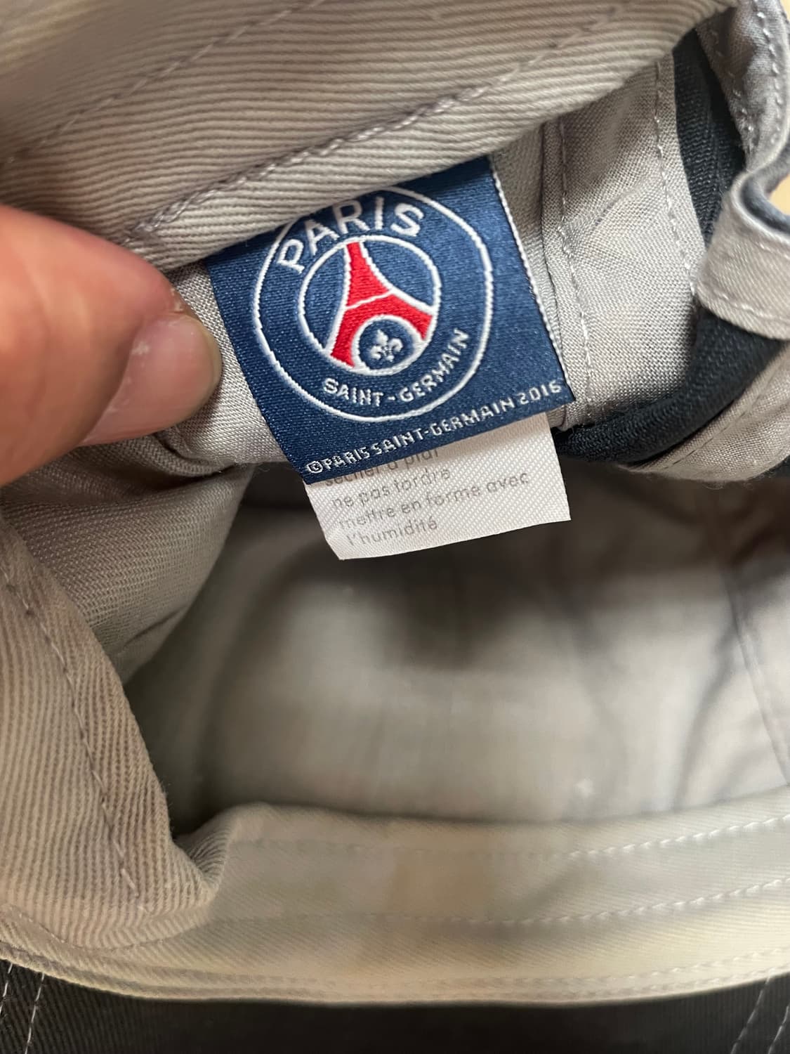 국내 유일 PSG 파리생제르망 빅 자수 로고 오피셜 투톤 볼캡 모자 상품이미지5