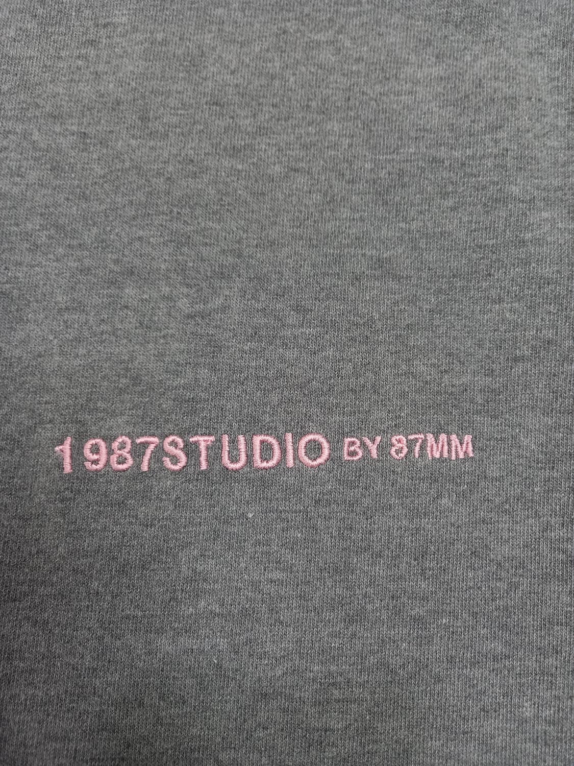 L100 1987STUDIO 박시 반팔셔츠 그레이 L-692 상품이미지4