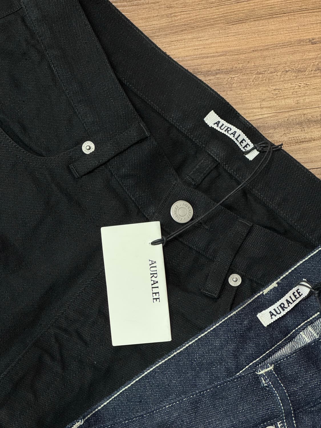 [30] 오라리 우메다 한큐 익스클루시브 셀비지 라이트데님 블랙 상품이미지1