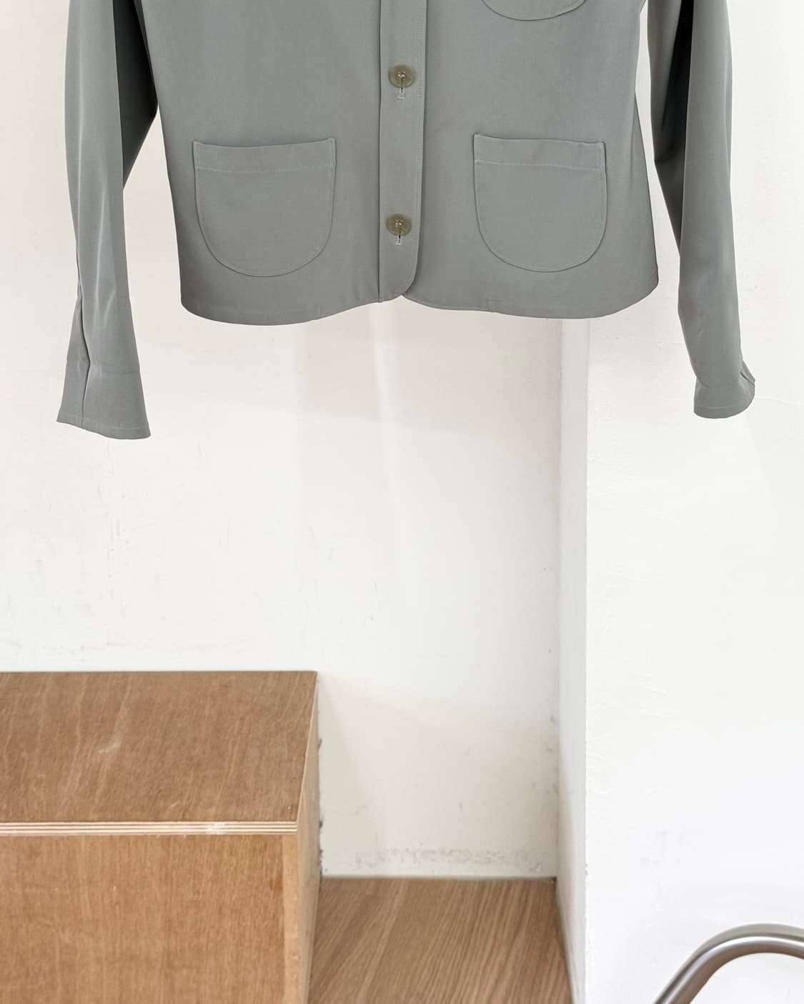 질 샌더 세이지 그린 체스트 패치 포켓 셔츠 상품이미지5