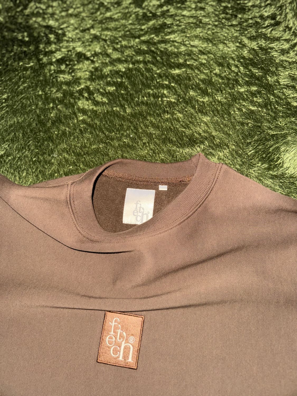 [M] Fetch 페치 선데이 엠브로이더리 로고 스웻셔츠 브라운 상품이미지4